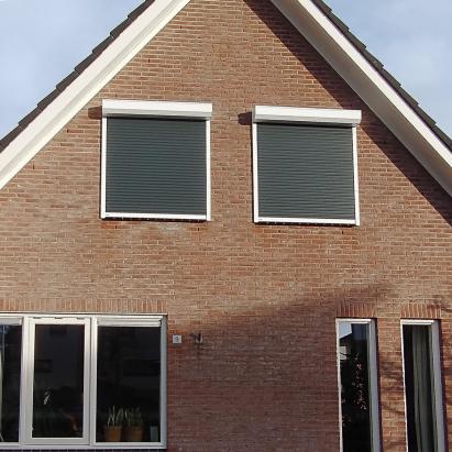 Heroal Rolluik HR41 | Antracietgrijze lamellen | Verkeerswitte omkasting