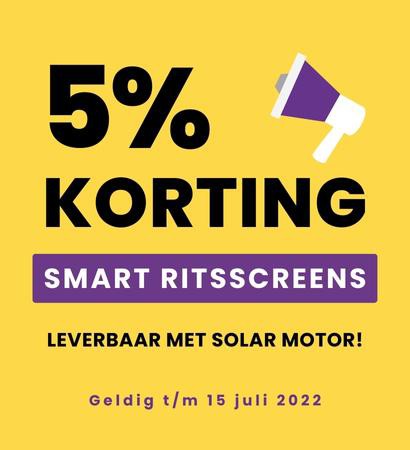 5% EXTRA korting op Solano Ritsscreen Smart