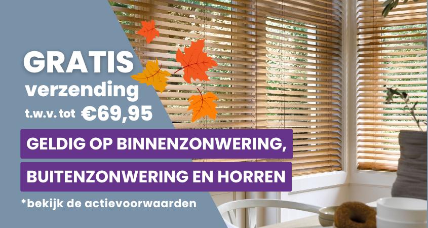 Oktober Woonmaand: Gratis verzending t.w.v. tot €69,95!